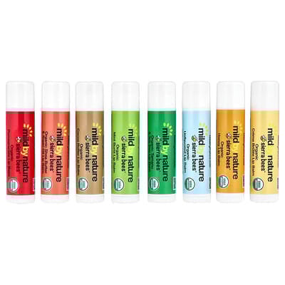 MildByNature,SierraBees™,наборорганическихбальзамовдлягуб,8шт.по4,25г(0,15унции)