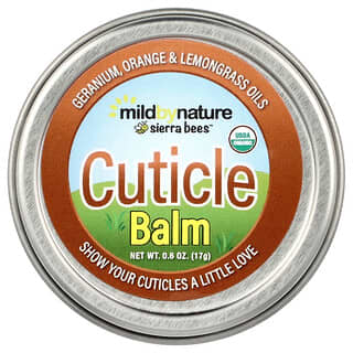Mild By Nature, Sierra Bees™, бальзам для кутикулы, герань, апельсин и лемонграсс, 17 г (0,6 унции)