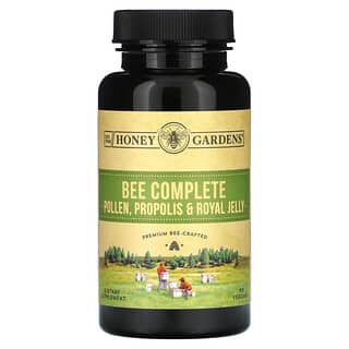 Honey Gardens, Bee Complete, polline, propoli e pappa reale, 90 capsule vegetali