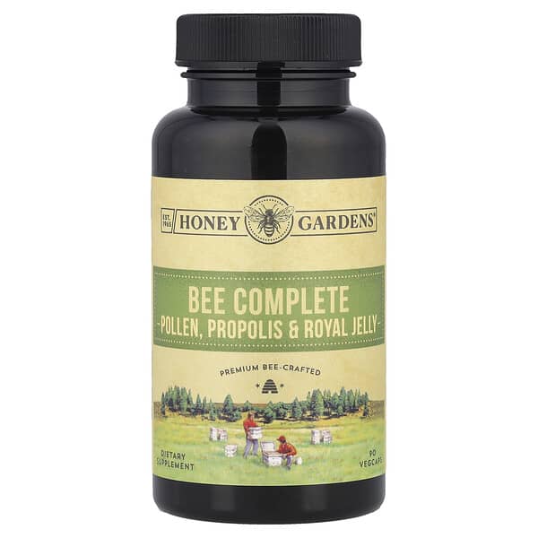 Bee Complete, Pollen, Propolis & Royal Jelly, 90 Vegcaps
