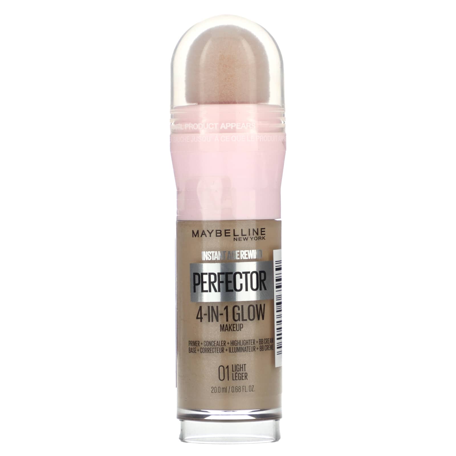 Comprar Maybelline New York Instant Age Rewind Instant Perfector 4-In-1  Glow Makeup - Primer, Concealer, Highlighter and BB Cream in 1, Fair/Light,  0.68 fl oz en USA desde Panamá