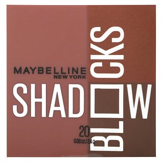 Maybelline, Shadow Blocks, 20 West 4th & Perry St, 2,4 г (0,08 унции)