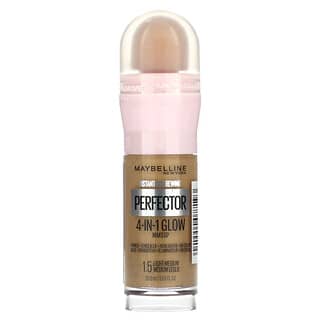 Maybelline, Instant Age Rewind, Perfector 4-in-1 Glow Makeup, 1.5 Light-Medium, 0.68 fl oz (20 ml)