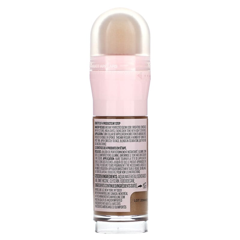 Maybelline New York Instant Age Rewind Instant Perfector 4 en 1 Glow  Maquillaje, profundo