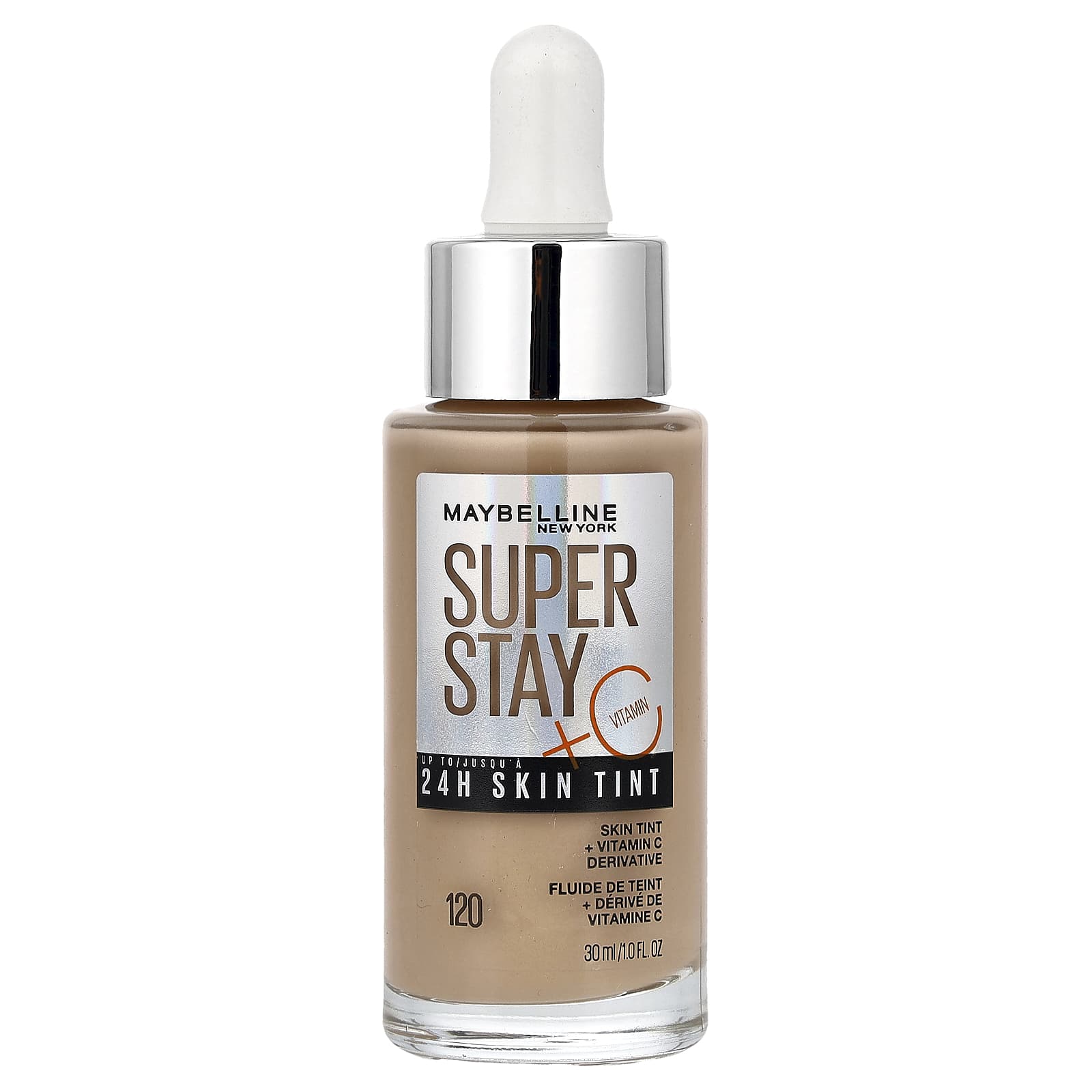 Maybelline, Super Stay, 24H Skin Tint, 120, 30 мл (1 жидк. унция)