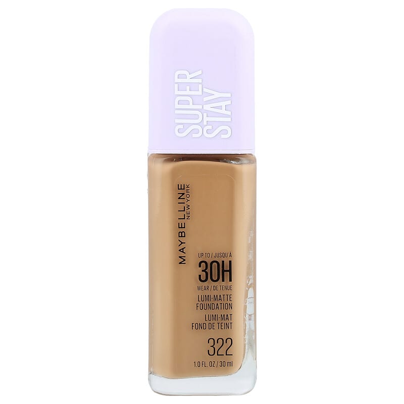Super Stay, Lumi-Matte Foundation, 322, 1 fl oz (30 ml)