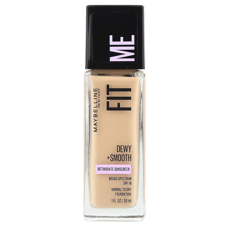 Fit Me, Dewy + Smooth Foundation, SPF 18, 120 Classic Ivory, 1 fl oz (30 ml)