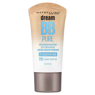 Maybelline, Dream BB Pure, Skin Clearing Beauty Balm, 120 Medium Sheer Tint, 1 fl oz (30 ml)
