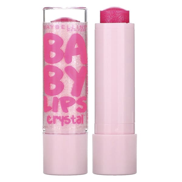 Maybelline‏, Baby Lips Crystal, משחת לחות לשפתיים, Pink Quartz, ורוד קוורץ 140, 4.4 גרם (0.15 אונקיות)