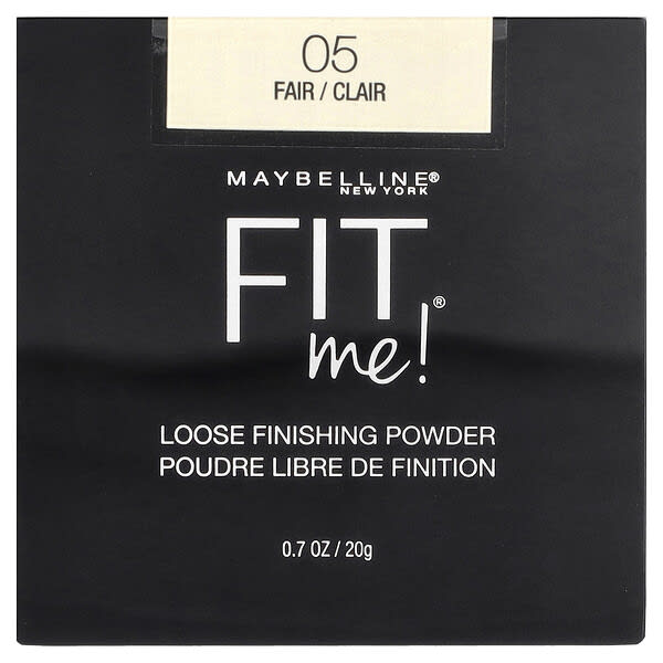 Maybelline, Fit Me 定妝散粉，05 白皙，0.7 盎司（20 克）