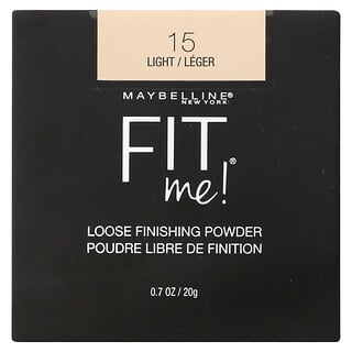 Maybelline, フィットミー(Fit Me)、ルーズフィニッシングパウダー、15ライト、0.7オンス(20 g)