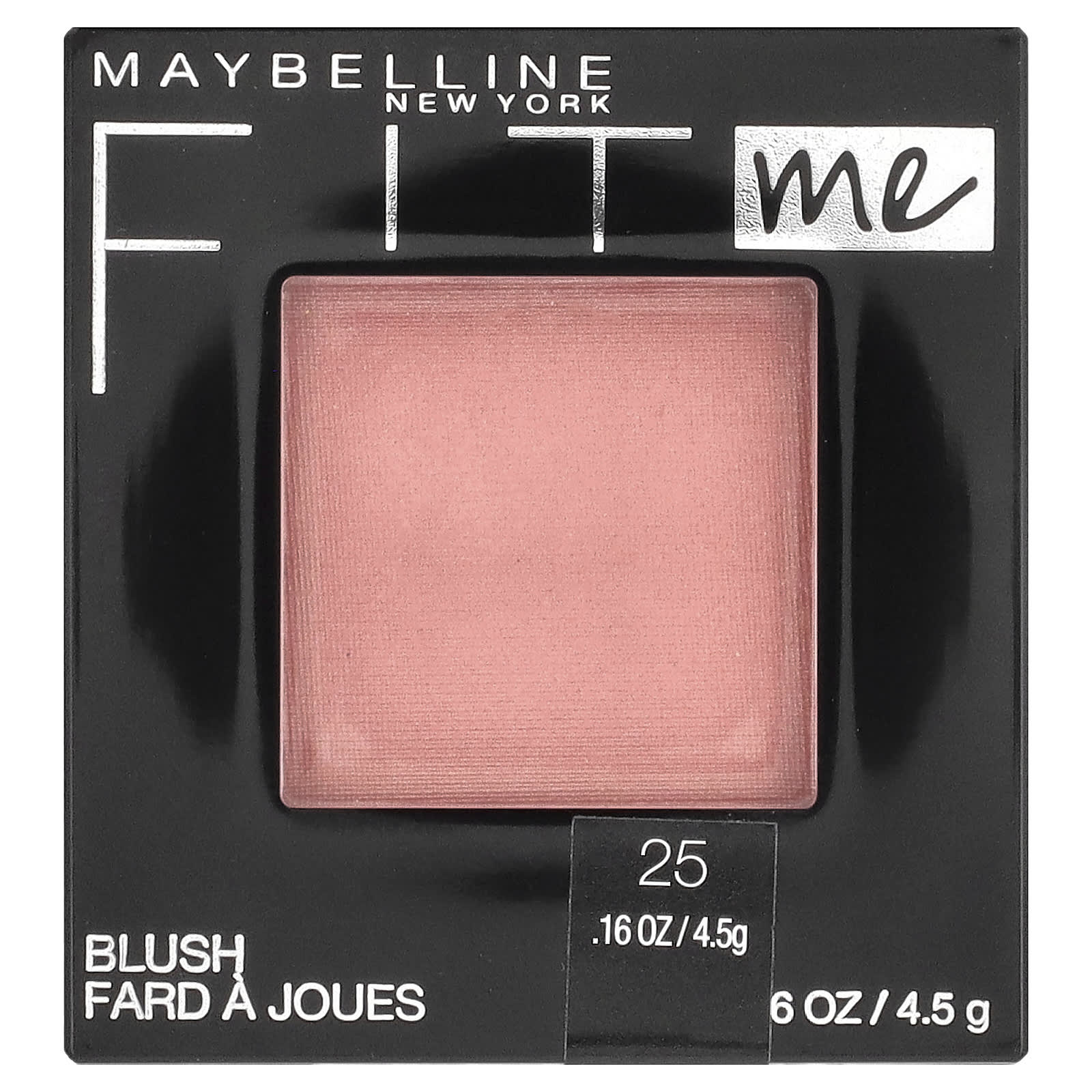 Maybelline, Fit Me, румяна, оттенок 25 розовый, 4,5 г (0,16 унции)
