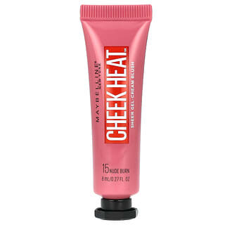 Maybelline, Cheek Heat, Sheer Gel-Cream Blush, 15 Nude Burn, 0.27 fl oz (8 ml)