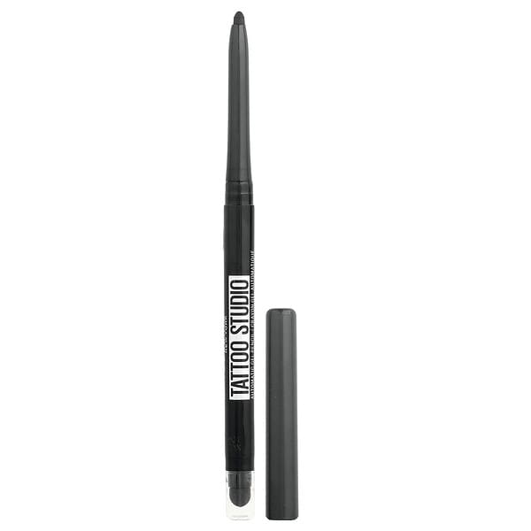 Maybelline, 문신스타디움,오토매틱젤펜슬 아이라이너, 010 피치 블랙, 280mg(0.01oz)