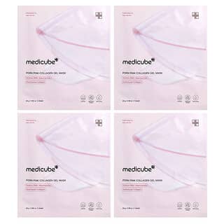 Medicube‏, מסכת יופי ג'ל קולגן ורודה PDRN, 4 יריעות, 28 גרם (0.98 אונקיות) כל אחת