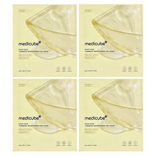 Medicube, Kojic Acid Turmeric Brightening Gel Beauty Mask , 4 Sheets, 0.98 oz (28 g) Each