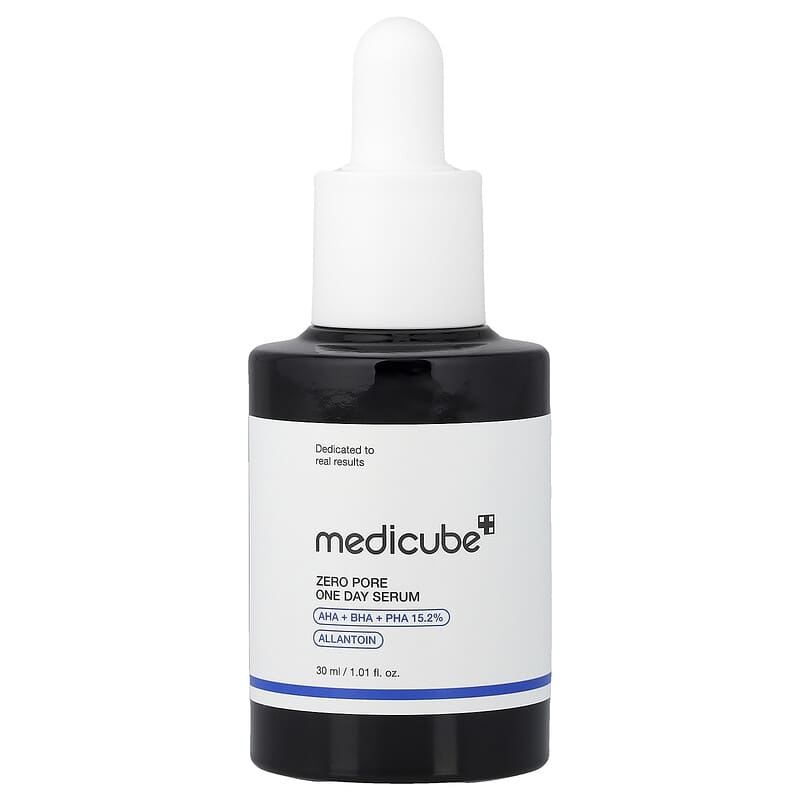 medicube スキンケアデバイス ブラック Zero Pore One Day Serum、30ml（1.01液量オンス）