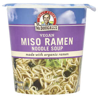 Dr. McDougall's, Miso Ramen Nudelsuppe, 1,9 oz (53 g)