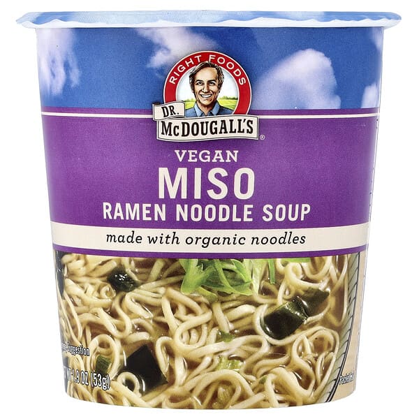 Dr. McDougall's, Soupe aux nouilles de ramen miso, 53 g