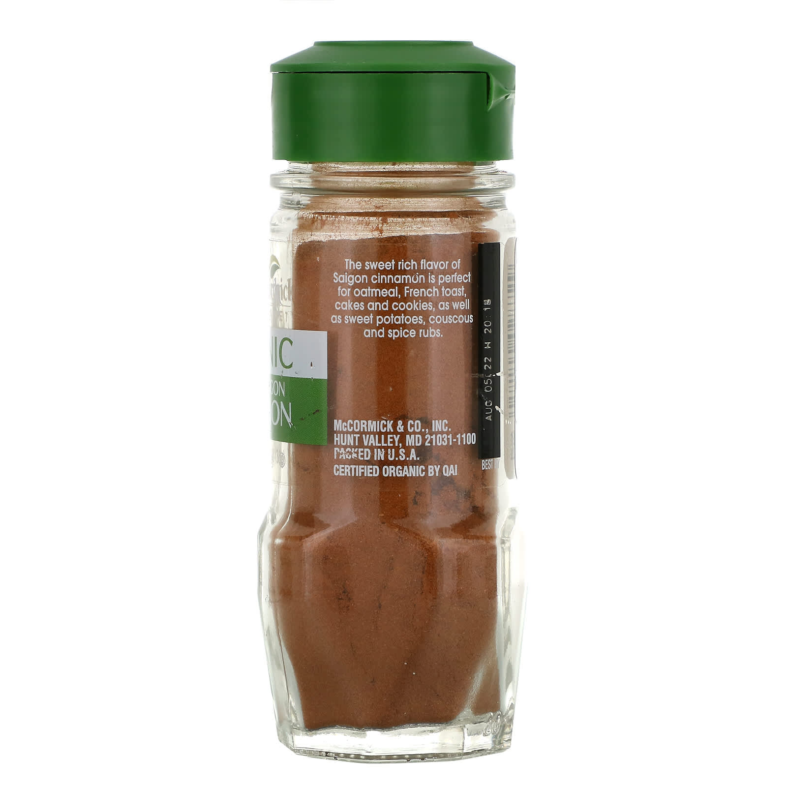 McCormick Gourmet, Organic, Ground Saigon Cinnamon, 1.25 Oz (35 G)