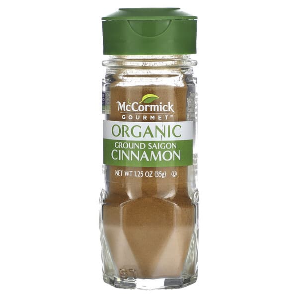 McCormick Gourmet, Organic® 研磨西貢肉桂粉，1.25 盎司（35 克）
