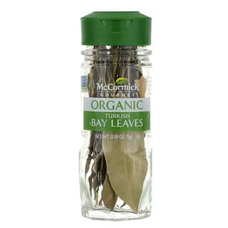 McCormick Gourmet, Orgânico, Folhas de Louro Turco, 5 g (0,18 oz)