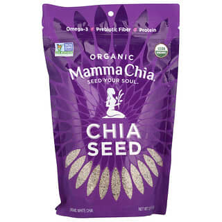 Mamma Chia, органические белые семена чиа, 340 г (12 унций)