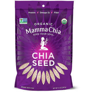 Mamma Chia, Semente de Chia Branca Orgânica, 340 g (12 oz)