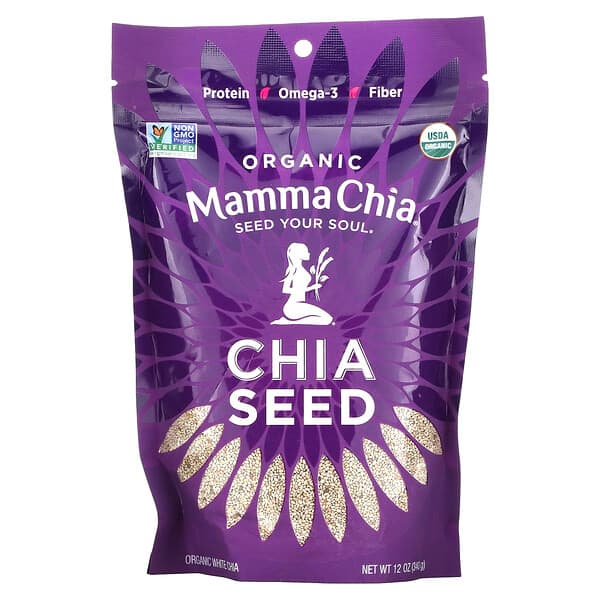 Mamma Chia, 유기농 화이트 치아씨, 12 온스 (340 g)