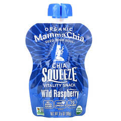Mamma Chia, Organic Chia Squeeze, Vitality Snack, Wild Raspberry, 8 Squeezes, 3.5 oz  (99 g) Each