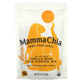 Mamma Chia, チアプディングミックス、バニラビーン、150g（5.3オンス）
