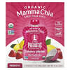 유기농 Chia 프리바이오틱 스퀴즈 스낵, 딸기 레모네이드, 4팩, 각 99g(3.5oz)