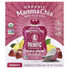 Mamma Chia, Organic Chia Prebiotic Squeeze Snack, клубничный лимонад, 4 пакетика, 99 г (3,5 унции)
