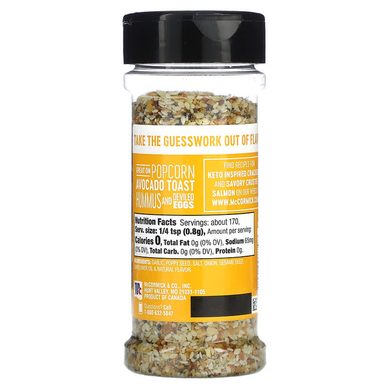 Everything Bagel Seasoning - Spiceology All-Purpose Garlic, Onion and Sesame Blend - 20 Ounces