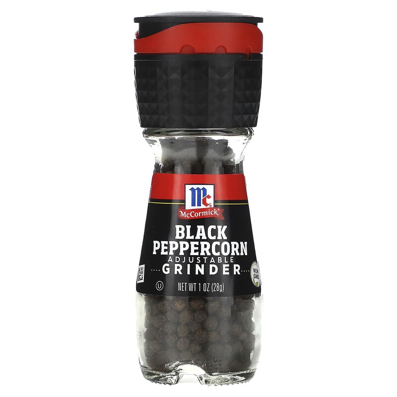 Black Peppercorn Grinder, 1 oz (28 g)