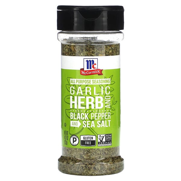 McCormick, All Purpose Seasoning, Garlic Herb with Black Pepper and Sea ...