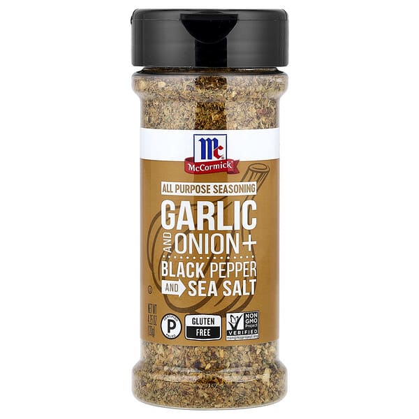 McCormick, 다용도 시즈닝, 마늘, 양파, 흑후추, 천일염, 120g(4.25oz)