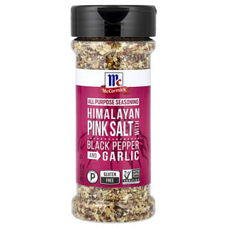 McCormick, Kruiden voor alle doeleinden, roze Himalayazout met zwarte peper en knoflook, 6.5 oz (184 g)
