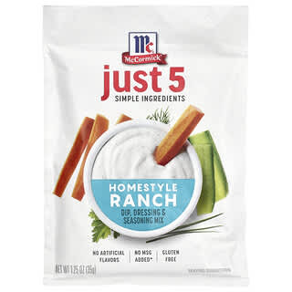 McCormick, Nur 5 einfache Zutaten, Dip, Dressing und Gewürzmischung, Homestyle Ranch, 35 g (1,25 oz.)