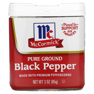 McCormick, Pimienta negra pura molida`` 85 g (3 oz)