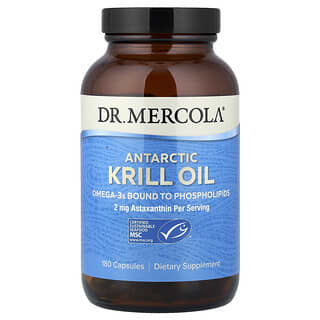 Dr. Mercola, Масло от антарктически крил, 180 капсули