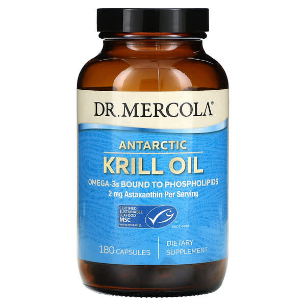 Dr. Mercola, Antarctic Krill Oil, 180 Capsules