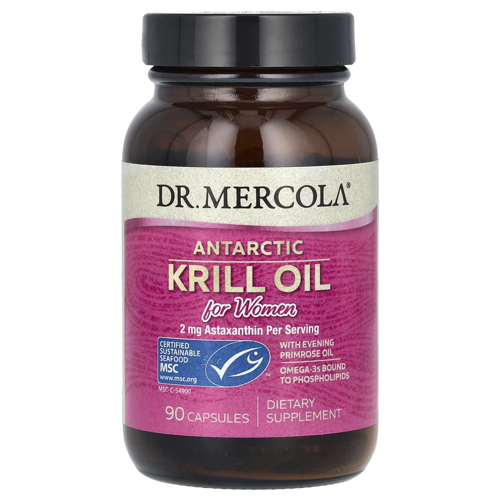 Dr. Mercola, Antarctic Krill Oil for Women, 90 Capsules