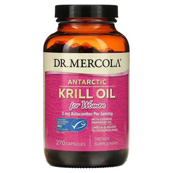 Dr. Mercola, 女性用北欧クリルオイル、 270カプセル