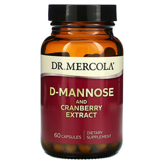 Dr. Mercola, D-Manose e Extrato de Cranberry, 60 Cápsulas