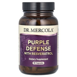 Dr. Mercola, Purple Defense with Resveratrol, Schutz vor Lila mit Resveratrol, 90 Kapseln