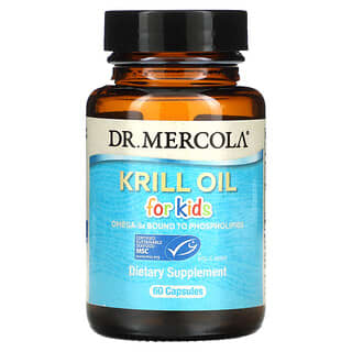 Dr. Mercola, Aceite de kril para niños, 60 cápsulas