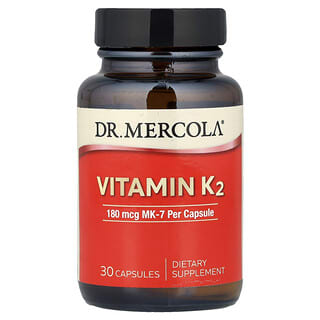 Dr. Mercola, Witamina K2, 180 µg, 30 kapsułek