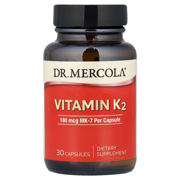 Dr. Mercola Vitamin K2, 180 mcg, 30 Capsules