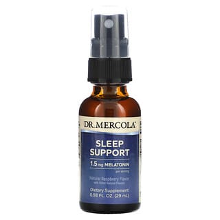 Dr. Mercola, Refuerzo para el sueño con melatonina, Sabor natural a frambuesa, 25 ml (0,85 oz. Líq.)